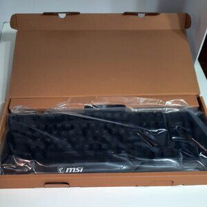 MSI Vigor GK20 Gaming Keyboard RGB Backlit Membrane USB Open Box New